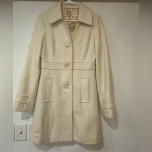 Tulle Cream Trench Coat for Women
